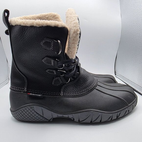 Baffin Yellowknife Mens Size 11 Black Boots Outdoors Winter Casual Comfort - Picture 12 of 13